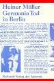 Heiner Müller - Germania Tod in Berlin - Preis vom 13.10.2026 11:25:28 h