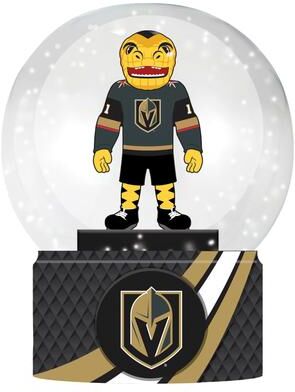Evergreen Las Vegas Golden Knights 5 in. Multicolor Glass Tabletop Snow Globe