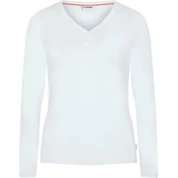 Gardena Damen Longsleeve Langarmshirt  V-Auschnitt lockere Passform Gr. L