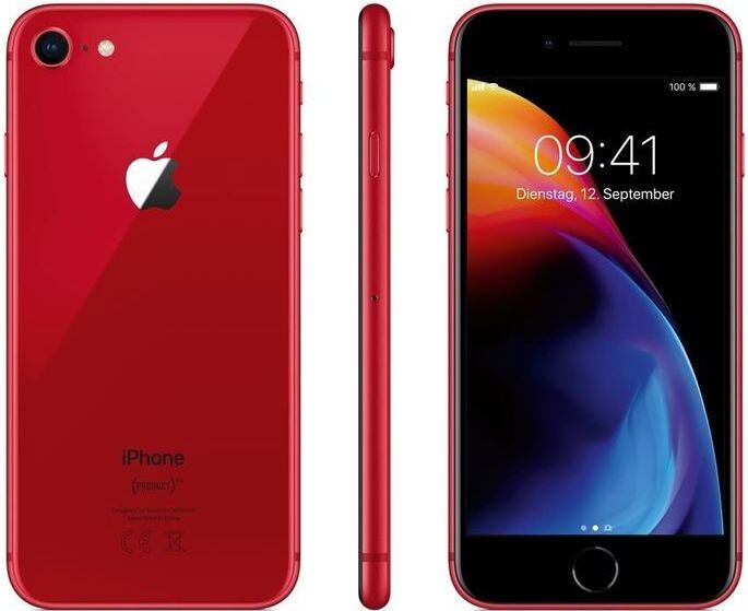 Apple iPhone 8 Plus, 14 cm (5.5"), 1920 x 1080 Pixel, 256 GB, 12 MP, iOS 11, Rot