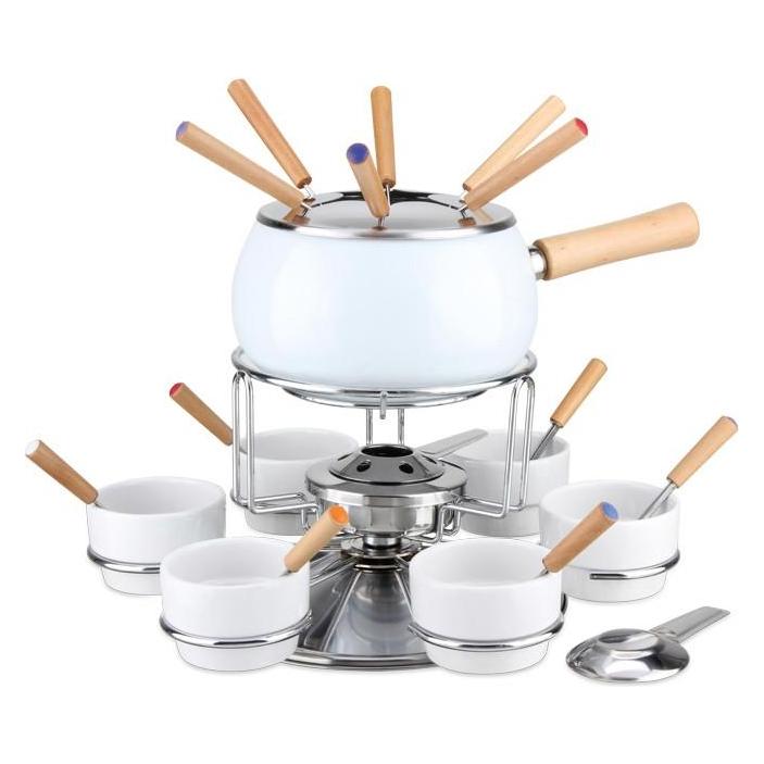 Eva- Kochen und Haushalt Eva Fondue Service weiss glänzend23tlg (B00OTK5SOK)