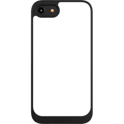 Nivocase Handyhülle für Apple iPhone 7 Hülle NIVOpure Case Schwarz Farbe einfarbig weiss (Apple iPhone 7), Smartphone Hülle, Weiss, Schwarz