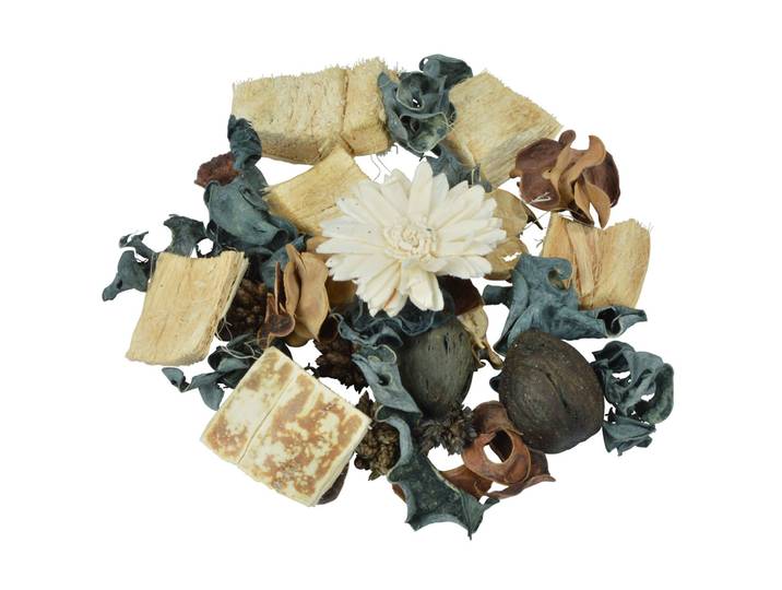 Potpourri-Mix Baumwollblüte, dekorative Trockenblüten, beige, 110 g