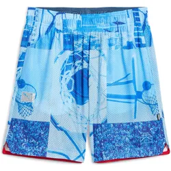 Puma, Herren, Sporthose, Hooptopia Reversible 7" Short (L), Blau