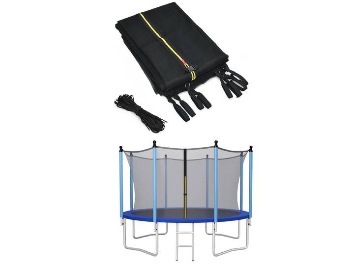Trampoline Veiligheidsnet Vervanging Beschermende Netten Met Dubbel Gekoppelde Rits & Beschermende Gespen Diameter 366 cm