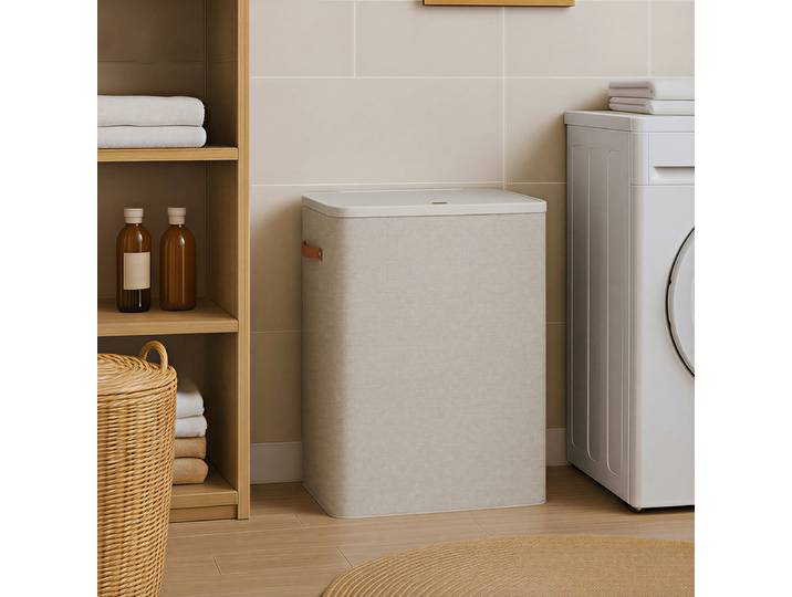 Wäschekorb Medol 64 x 75 x 40cm Beige