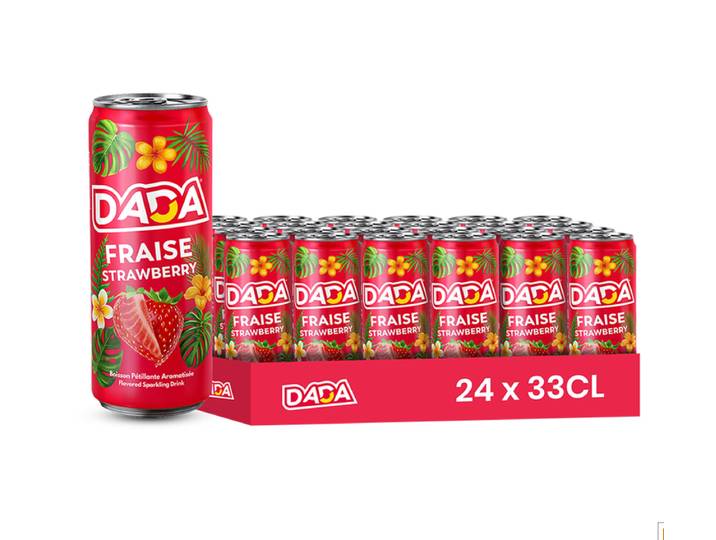 DADA boisson gazeuse fraise 24 x 33 cl