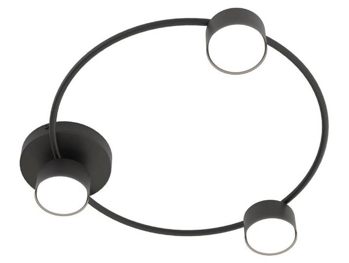 Hängelampe LUCIO, schwarz, 3xGX53, 10W, Metall, Abmessungen: 9x48x44cm, IP20, Marke: Emibig