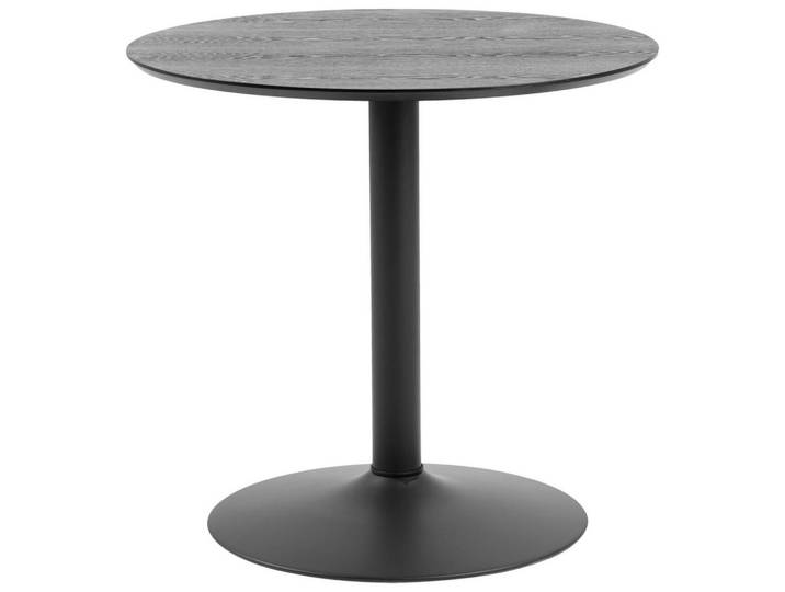 Ambia Home Bistrotisch, Schwarz, Esche, furniert, rund, 80x75x80 cm, Esszimmer, Tische, Esstische, Esstische rund