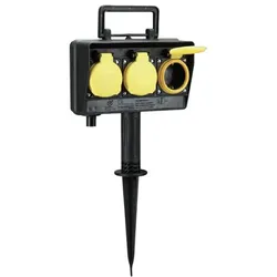 Bachmann 394.175 Gartensteckdose mit Erdspieß 394175