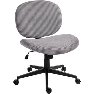 Drehstuhl DUO COLLECTION "Tilo", grau (grau, schwarz), B:61cm H:90cm T:68cm, 100% Polyester, Stühle, Drehstuhl, Sitzhöhenverstellung, Wippmechanik, Sicherheitsdoppelrollen