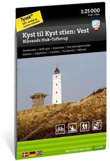 Calazo Kyst til Kyst Vest - Blåvands Huk-Tofterup 1:25000