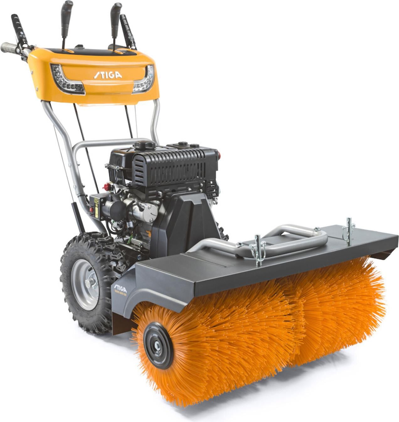 Stiga benzine veegmachine SWS 800 GE met 212 cm³ motor en 80 cm werkbreedte