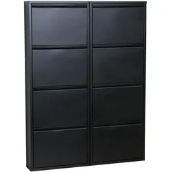 Ebuy24, Schuhschrank, Pisa (101 x 16 x 140 cm)