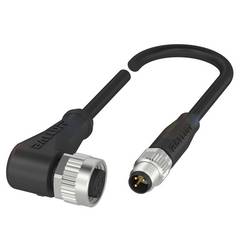 BALLUFF BCC03MZ Verteilerleitung Buchse, gewinkelt, Stecker, gerade 1.50 m Polzahl Sensoren: 5, 3 1 St.