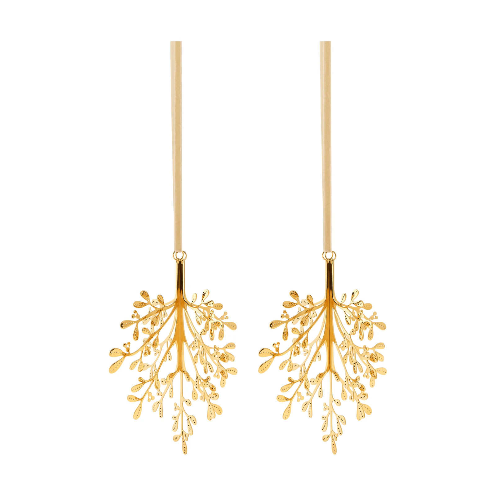 Cooee Design Mistletoe kersthanger 2-stuks Messing 20 cm