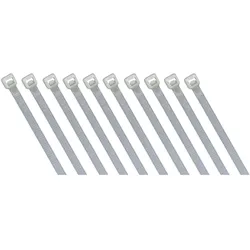 Kabelbinder, UV beständig, Nylon, 100 Stück - Maße: 80x2,4mm - Farbe: transparent