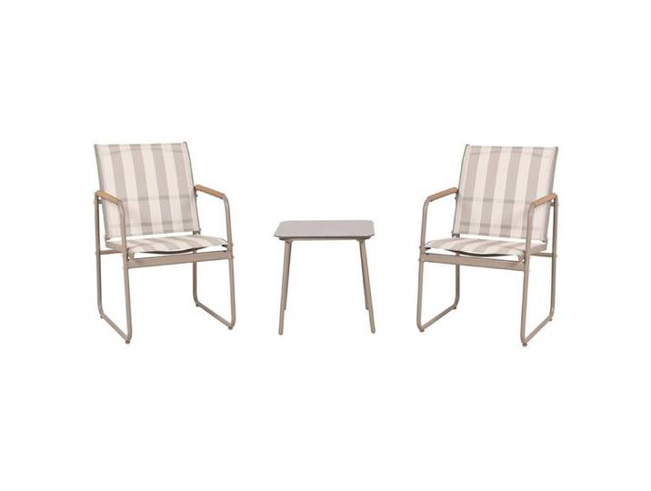 Salon De Jardin - Home Deco Factory - Namur - 3 Pièces - Beige