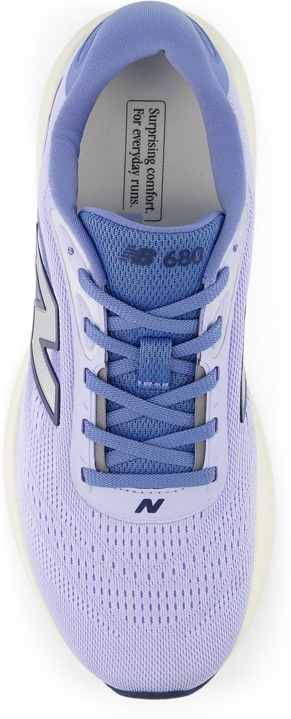 Laufschuh NEW BALANCE "680", Damen, Gr. 36,5, lila (glint blau), Synthetik, Textil, Schuhe Laufschuh, mit Fresh Foam Mittelsohlendämpfung