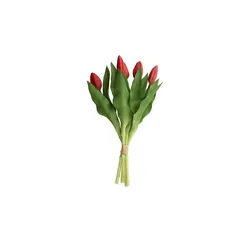 Tulpenbund 5fach   ¦ rot ¦ Kunststoff,Metall ¦ Maße (cm): H: 32
