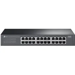 TP-Link NET SWITCH 24PORT 10/100/1000M/LS1024G (24 Ports), Netzwerk Switch, Schwarz