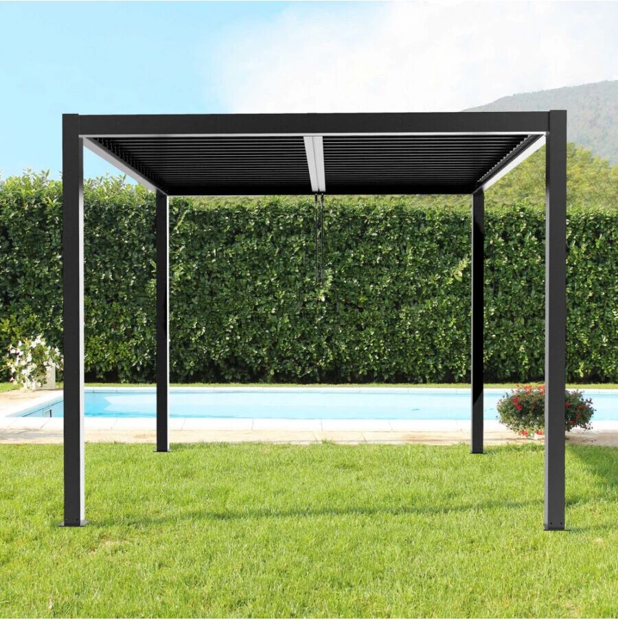 Elica Garden PERGOLA BIOCLIMATICA 3X3MT GRIGIO SCURO