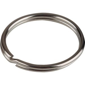 Böttcher-AG Schlüsselring Durchmesser 15 mm, Standard, glanzvernickelter Stahl, 10 Stück