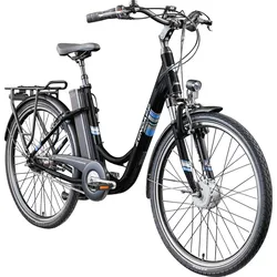 Zündapp Green 3.7 E Bike Damen 26 Zoll Pedelec 7 Gang Elektrofahrrad ab 140 cm Damenfahrrad retro Hollandrad mit Nabenschaltung