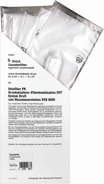 Syr - Sasserath SYR Kerzenfiltereinsatz 200025900 DN 20-32, Verpackungseinheit 5 Stück