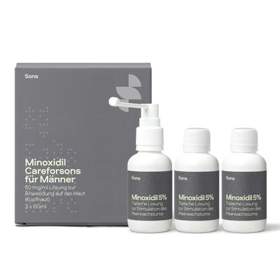 Minoxidil Careforsons Männer 50 mg/ml Lsg.Anw.Haut 3x60 ml Lösung