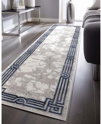 Well Woven Fairmont Huntington Retro Mosaic Marble Pattern Area Rug