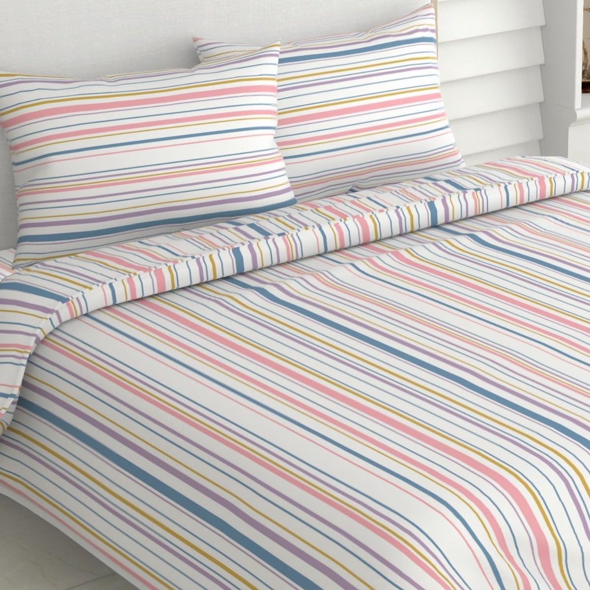 Katoenen Laken Magische Streep Kingsize 275x275 cm
