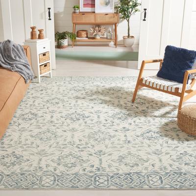 SAFAVIEH Handmade Dip Dye Nicki Floral Wool Rug