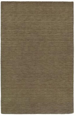 Style Haven Heathered Solid Hand-crafted Plush Wool Area Rug