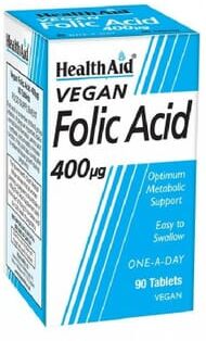 Health Aid Ácido Fólico 400Μg 90 Tabs
