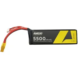 Amewi LiPo Akku 4S 14,8V 5500mAh 40C XT90 (5500 mAh, 14.80 V)