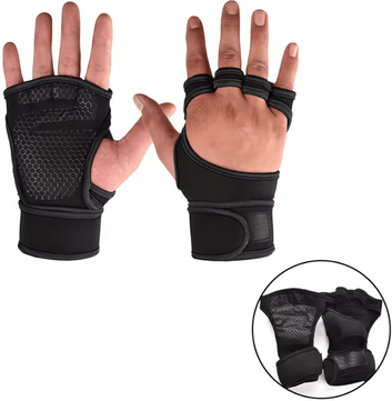 Inspire Essentials Workout Gloves For Men And Women Weightlifting Fitness Training Gloves With Wrist Support xl black A