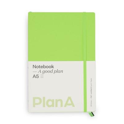 Notizbuch A5 Softcover Kiwi Green Liniert, 128 Seiten