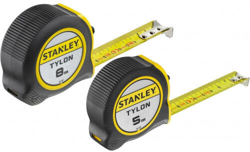 Stanley STHT0-74260 Tylon Metre a ruban 5m/19mm et 8m/25mm