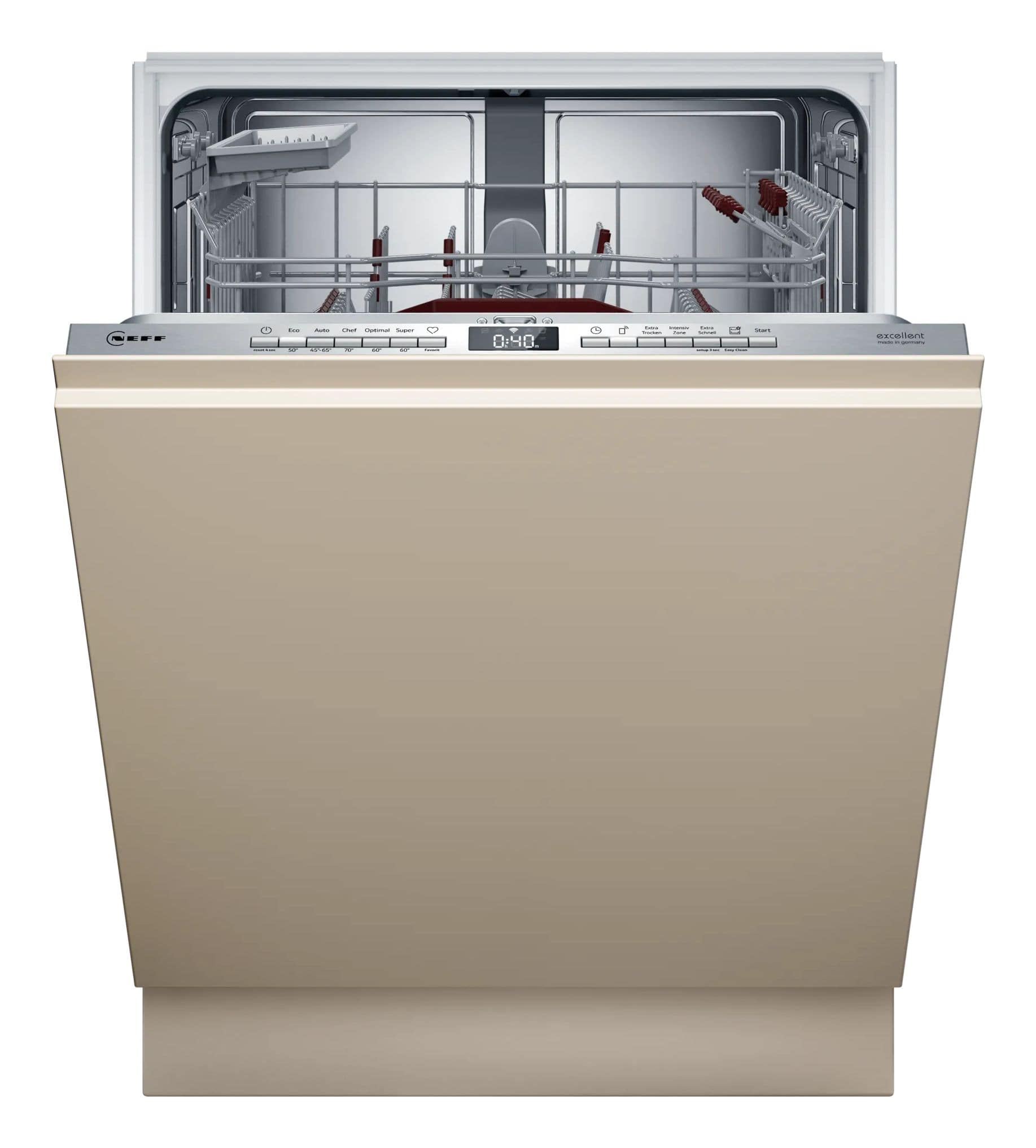 Neff N50 S255EBX04D 60 cm Geschirrspüler vollintegriert (ohne Front) sehr leise 13 Maßgedecke aquaStop Funktion Wärmetauscher jetzt zusätzlich 50¤ Cashback sichern*!