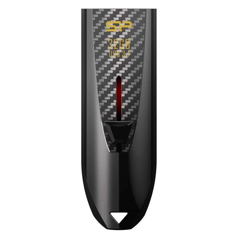Siliconpow Silicon Power memory USB Blaze B25 32GB USB 3.1 streamline design Black (32 GB, USB-A) (SP032GBUF3B25V1K)