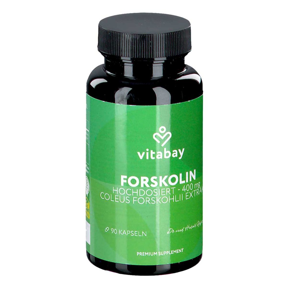 Vitabay CV Forskolin 400 mg Coleus Forskohlii Extrakt vegan Kapseln 18238541