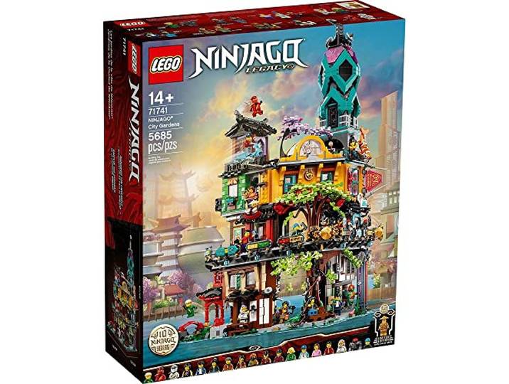 LEGO NINJAGO NINJAGO City Gardens 71741 Building Kit; Ninja House Playset Featuring 19 Minifigures, New 2021 (5,685 Pieces)