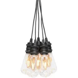 Konstsmide Ganzjahresbeleuchtung LED globe Party Lichterkette retro