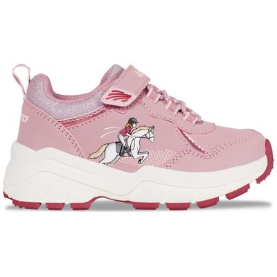 Sneaker LOTTO, Kinder, Gr. 35, rosa (dunkelrose, rose), Synthetik, Textil, mehrfarbig, Schuhe Sneaker, - mit Leuchtelementen