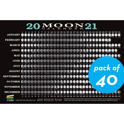 2021 Moon Calendar Card (40 Pack), Nonbook von Kim Long, Experiment, 978-1-61519-679-1