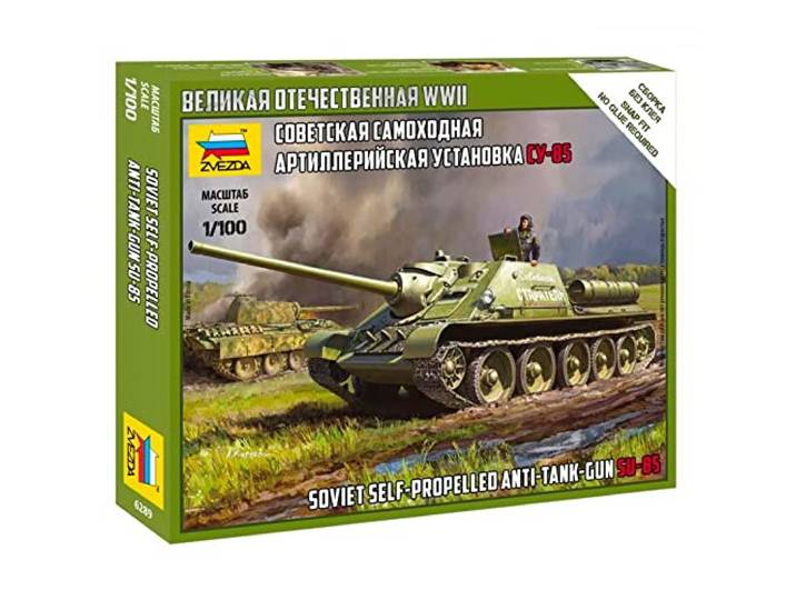 Zvezda - 1/100 SOVIET TANK DESTROYER SU-85 (4/23) *