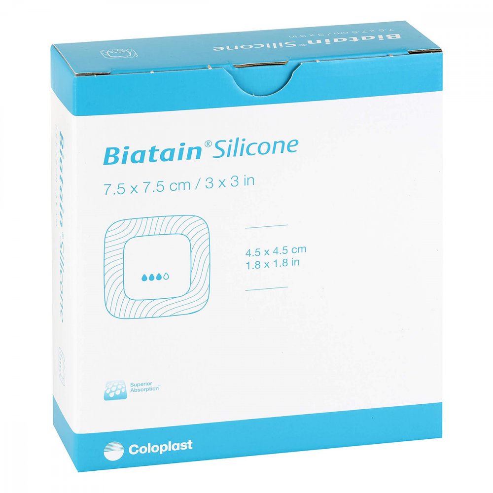1001 Artikel Medical GmbH Biatain Silikon Schaumverband 7,5x7,5 cm 08482062