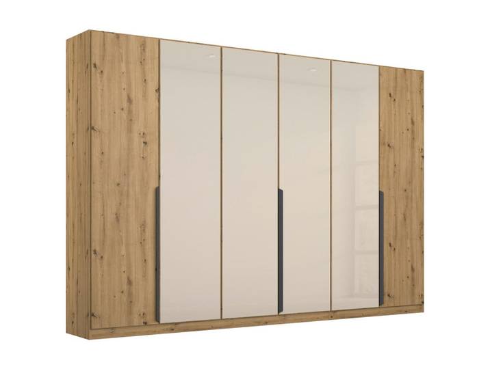 Drehtürenschrank Artemis B: 271 cm Champagner/Eiche