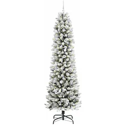 vidaXL, Weihnachtsbaum, Viggo (mit LEDs und Silberkugeln) (240 cm)